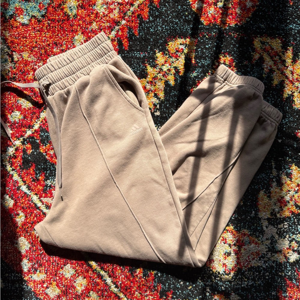 Adidas Tan Relaxed Fit Joggers